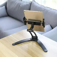 Hooks Rotating Portable Monitor Wall Desk Metal Stand Fit For 6-15inch Tablet Mobile Phone Accessories Holder Organizer