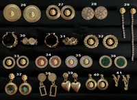 Mode entworfene Emaille Ohrringe Hoop Harz Ohrstolzen Banshee Medusa Kopfportr￤t 18k Gold plattiert Seestarfisch Damen Ohrringe Designer Schmuck Frauen Mer -03