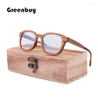 Sunglasses Retro Sandwich Wood Glasses Purely Handmade Men's Fashion Blue Light Lens Radiation-proof Replaceable