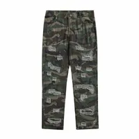 men's Jeans High Street Camouflage Cargo Pants Oversize Baggy Washed Denim Trousers For Male Ripped Straight Fit p4sm#