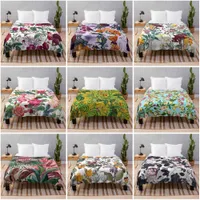 Blankets Cover s Sofa throw coraline fleece cooling custom decorative bed blanket Plaid flower plant fruit 0929