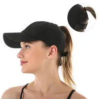 Ball Caps Lady Baseball Fashion Women Messy Bun Adjustable Snapback Hat Ponycap Trucker HatsBall BallBall