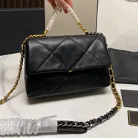 Flep 19 tote çantalar çapraz vücut zinciri lüks tasarımcı marka moda omuz kadın çanta bayan mektup çanta telefon cüzdan