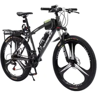 24 26 Inch Bikes Variable Speed Mountain Bike Travel Commuter Wear-Resistant Off-Road Tire Bicycle Shock-Absorbing Front Fork for Adult