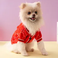 Letras de dise￱ador G Ropa de perros Pets Clother Invierno Cat Sweater Chaqueta 3 Colors Sweinshirts C￡lida de ropa de mascota Bulldog Bulldog Teddy Corgi