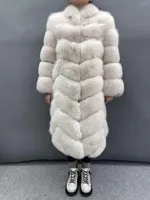 Women's Fur Janefur Coat Winter Thick Warm Long Style Woman Natural Soild Color Female Overcoat