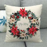 Christmas Decorations Christmas Cushion Cover Case Merry Christmas Decorations For Home 2021 Xmas Noel Cristmas Ornaments New Year Gifts 2022 T220930