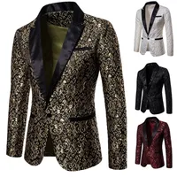 Men's Suits Blazers Floral Party Dress Suit Stylish Dinner Jacket Wedding Blazer Prom Tuxedo 220929