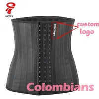 Womens Shapers Aiconl Latex Waist Trainer Corset Belly Plus Slim Belt Body Shaper Modeling Strap Body Ficelle Waist Cincher fajas colombianas 220929