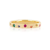 simple gold band ring fashion jewelry paved rainbow cz CUBIC ZIRCONIA classic simple band finger rings267t