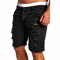 Jeans masculins acacia personne Fashion Mens Ripped Brand Brand Clothing Bermuda Summer Shorts respirant denim m￢le A0XS #