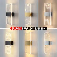 40cm Larger Size Acrylic Wall Light LED Indoor Sconce Lamp Bedroom Living Room Bedside Lamps Modern Nordic Decor 10W AC85-265V 0929