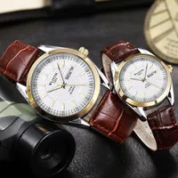 Wristwatches Men's Classic Vintage Couple Luminous Wrist Watch WLISTH Casual Calendar Women's Waterproof Week Quartz Watches Send Lover