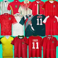 22/23 1976 1983 1990 1993 Gales 1982 Wales Retro Soccer Jersey 2015 2016 1992 1994 1995 1996 1998 Giggs Hughes Home Saunders Rush Boden Spee