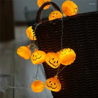 Strings Halloween Party Ghost Festival Pumpkin 1.5M LED Battery Lantern String Lights Holiday DIY Wedding Garland Decorate