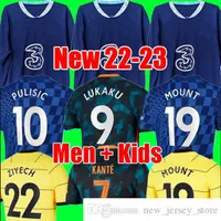 Thailandia Lukaku 21 22 23 Maglie da calcio Mount Werner Havertz Chilwell Ziyech 2022 2023 Pulisic Football Top Kit Shirt Kante Set per bambini