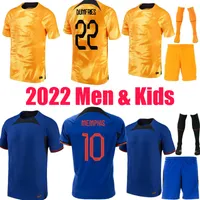 2022 Memphis Soccer Jersey de Jong Holland de Ligt 23 23 Maglie olandesi 2023 Wijnaldum van dijk Shirt da calcio Dumfries uniformi per bambini
