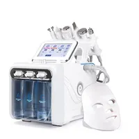 プロフェッショナル7 in 1 Hydra Diamond Hydro Microdermabrasion Peeling Facial Beauty Machine with LEDマスク