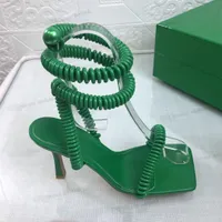 2022 wired stretch women roman summer sandals high heeled party dress pumps dark blue green cross strap casual beach outwear walking sho Bou