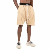 men's Shorts Cotton Summer Casual Dangling Pants Terry High Street 49cT#