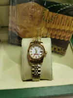Con caja original de lujo Reloj Presidente Diamond Bisel Mujeres Relojes de acero inoxidable Precio más bajo Damas Damas Automáticas Mechas de pulsera Mecánica 2813