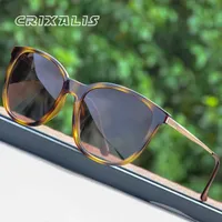 Crixalis Square Polarisierte Sonnenbrille für Frauen 2021 Markendesign Anti Blendung Fahren Retro Sonnenbrille Männer UV400 Zonnebril Heren 0928