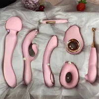 Sex Toy Massager Original Factory Fast Delivery Best-selling Luxury 7 Pcs set Multifunction Clitoris Vagina Nipples Vibrator Toys for Adults