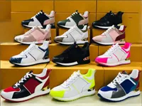 2022 Ren weg Women Designer Sneakers Luxe lederen Casual schoenen Men Schoenen Echt lederen mode gemengde kleur originele doos No12