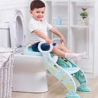 Child potty Baby Child Potty Toilet Trainer Seat Step Stool Ladder Adjustable Training Chair # LJ201110285f