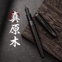 Fountain Pens LT Hongdian 660 Wooden Natural Handmade Jupiter High-grade Mahogany EF F Writing Ink For Gift 220928
