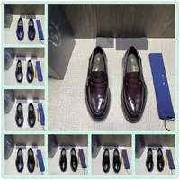 5AOriginal Designer Luxury Dress Shoes Men Party Formal Shoes Spring Business Mens Shoe Gold Blue Adult Footwear Slip-on big Size 45