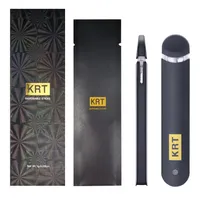 Krt Sticks Kits de lápiz de vape desechables 1.0ml 1 Gramo de cartucho Cápido 280 mAh Batería recargable Pensas vacías con 10 cepas Empacados