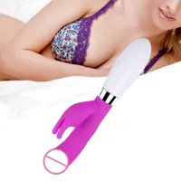 Massageador brinquedos sexuais pênis gock vibrator rabbit design flertando feminino à prova d'água mastro