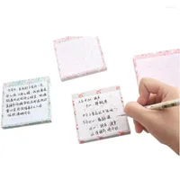 1Pack lot Kawaii Colorful Flower Stripes Memo Pads Horizontal Line Notes Posted N Times Office Student Stationery