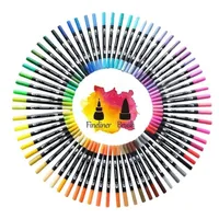 Markers FineLiner Dual Tip Brush Art Pen 12 48 72 100 120 Colors Watercolor Pens For Drawing Painting Calligraphy Supplies 220929