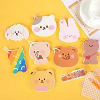 Pages Cute Bear With Partner Series Memo Pad Kawaii Vocabulary Notebook Planner Studying Paper Office School Supplies