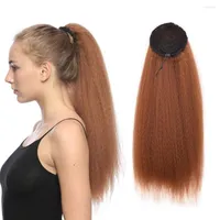 Synthetic Wigs Long Curly Puff Kinky Afro Ponytails For Women Clip In Wavy Natural Ponytail