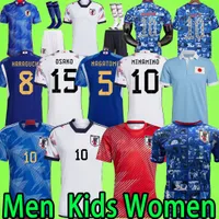 Japan 2022 Soccer Jersey Player Version Fans Minamino Osako Nagatomo Yoshida Atom 2023 Japanese 22 23 Child Football Shirt Honda Men Kids Kit Women Pre Match Away Away