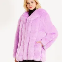 Womens Fur Faux Zadorin Luxury Under Down Twlar Ry Coat Jacket Winter Winter Warm Warming Ofterwear 220928