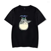 Herren-T-Shirts lustig Kawaii Totoro Cartoon T-Shirts M￤nner Frauen s￼￟e Anime T-Shirt Kurzarm O-Neck Fashion Boys Girls T-Shirt Tops