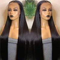 LX Brand ali express 28 30 Inch Bone Straight 13x4 Lace Human Hair Wig Brazilian Remy Lace Frontal Wigs for black women 4x4 Closure Wigfacto