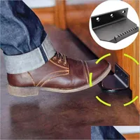 Handles Pulls Hands Touchless Foot Door Opener Handle Bracket Thick Metal Convenience Home Doors Accessories 20211223 Q2 Drop Delive Dhzqv