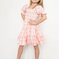 Girl'S Dresses Baby Girls Beach Clothes Kids Floral Summer Short Sleeve Word Skirt Princess E18709