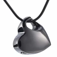 LkJ9960 Hold My Heart Pendant Cremation Urn Jewelry Necklace with Funnel Filler Kit Ashes Keepsake Memorial248M