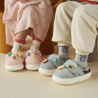 Zapatilla para niños para niños zapatillas de algodón lindas dibujos animados para niños zapatos para niños zapatos para niños pequeños primeros caminantes