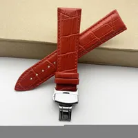 Watch Bands 14 16 18 19 20 21 22 23 24mm Genuine Leather Band For Frederique Constant Stainless Steel Buckle Strap Wrist Belt Bracelet