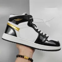 Dress Shoes Men Women High Top Leather Casual Sports Shoes Comfortable Unisex Zapatos Sneakers 36-44 Yellow Black Toe2487