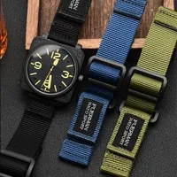 Watch Bands 20mm 22mm 24mm Canvas Strap For Nylon Band Outdoor Sport Breathable Waterproof Universal Bracelet Men