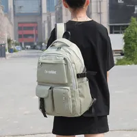 School Bags Trendy Korean Version Large-capacity Bag Lightweight Simple Travel Backpack Bookbag 2022 College Students