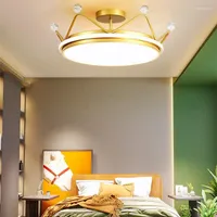 Ceiling Lights Modern Crown Chandelier LED Lamp Children's Room Bedroom Living Dining Indoor Lighting Home Decor Lamps